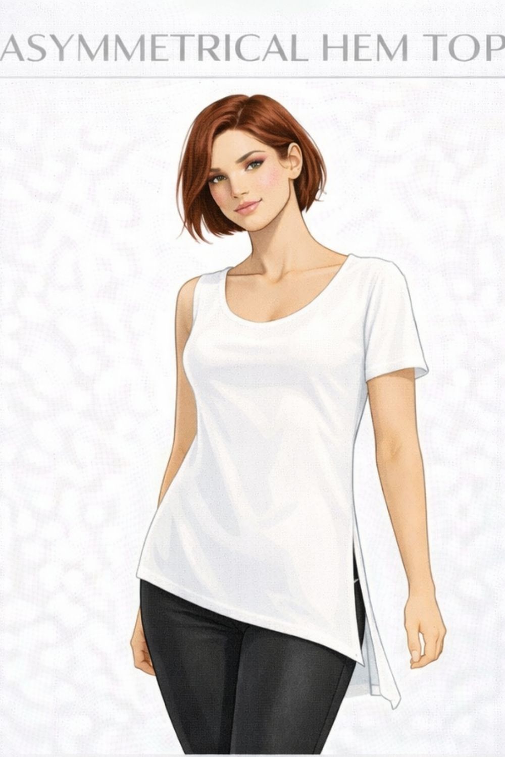 asymmetrical hem top example