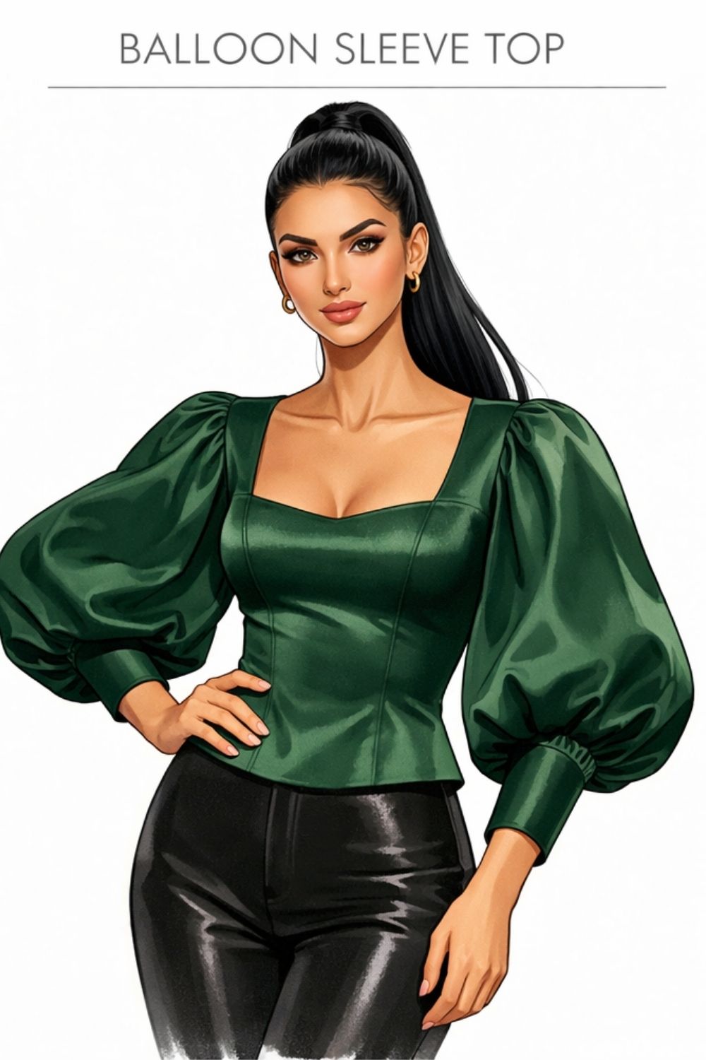 balloon sleeve top example