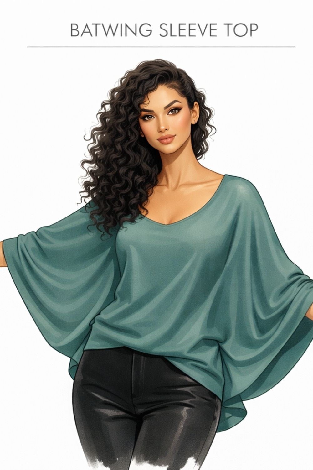 batwing sleeve top example