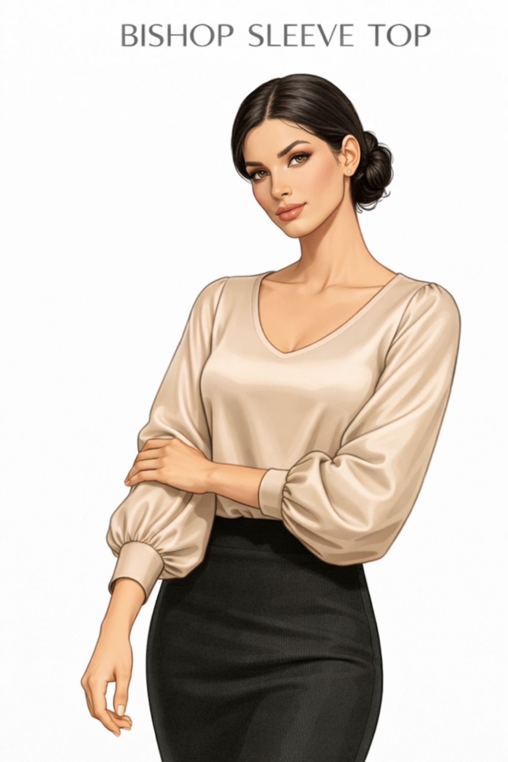 bishop sleeve top example