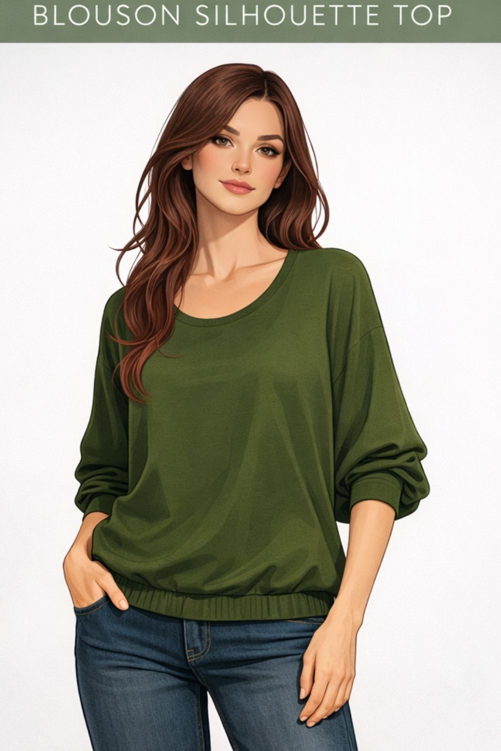 blouson silhouette top example