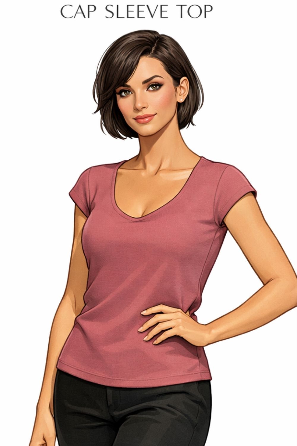 cap sleeve top example
