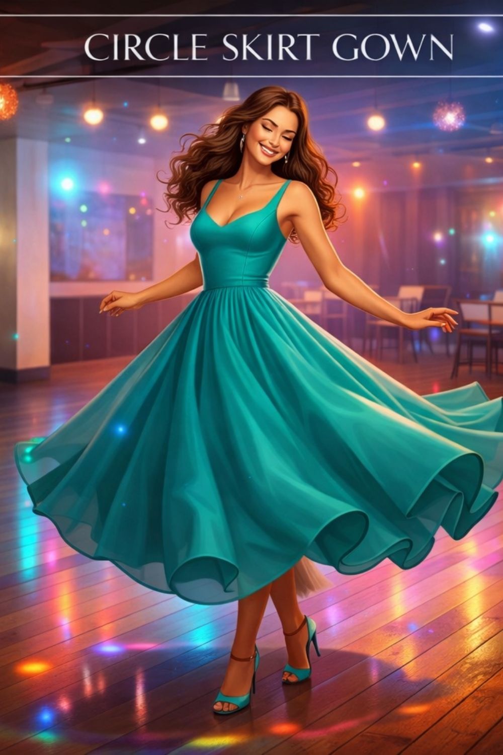Circle Skirt Gown Example