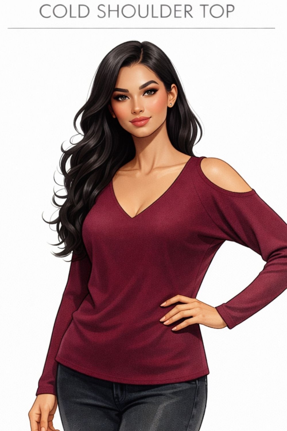 cold shoulder top example