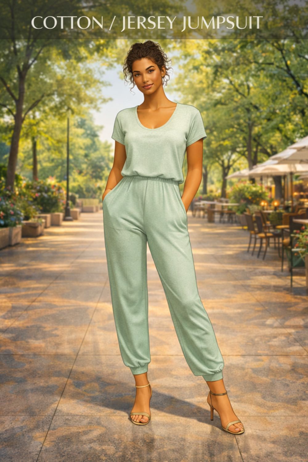 cotton jersey jumpsuit example