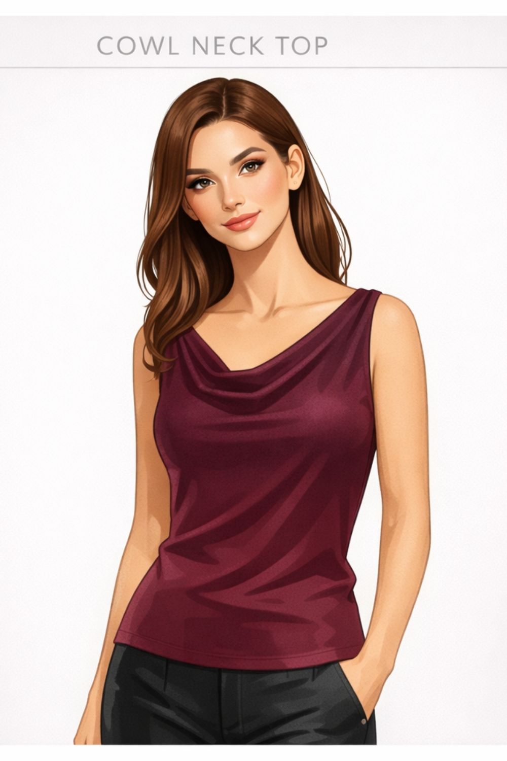 cowl neck top example