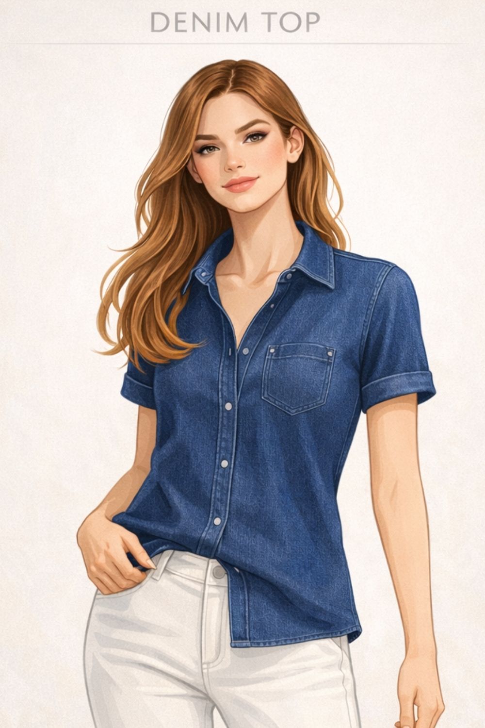 denim top example
