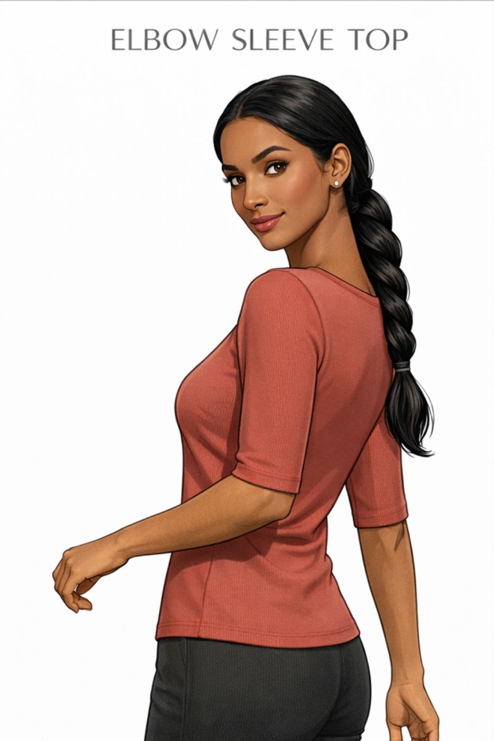 elbow sleeve top example