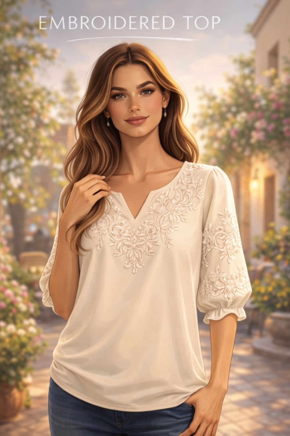 embroidered top example