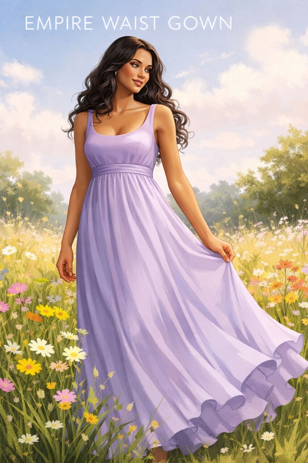 Empire Waist Gown Example