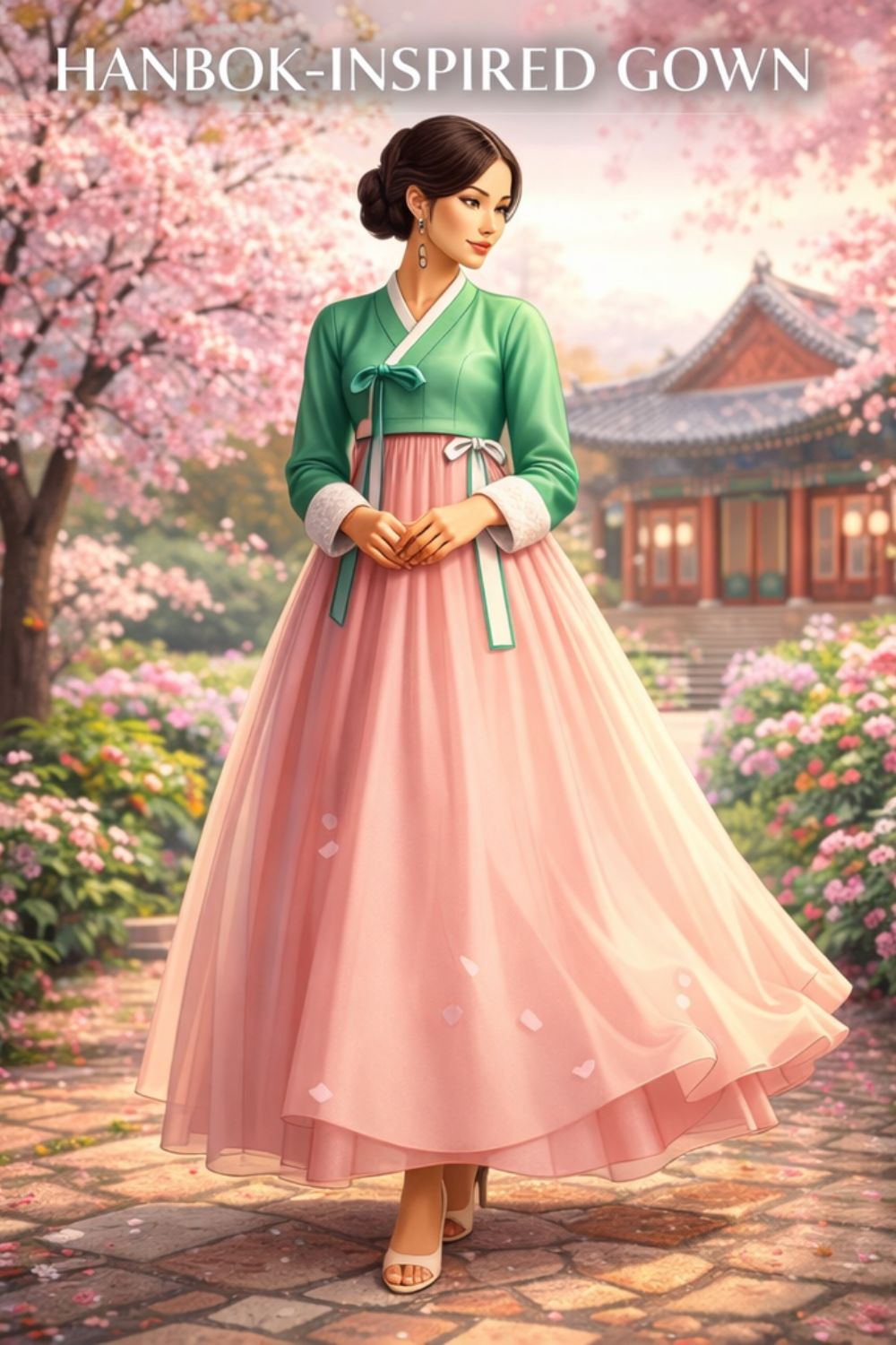 Hanbok-Inspired Gown Example