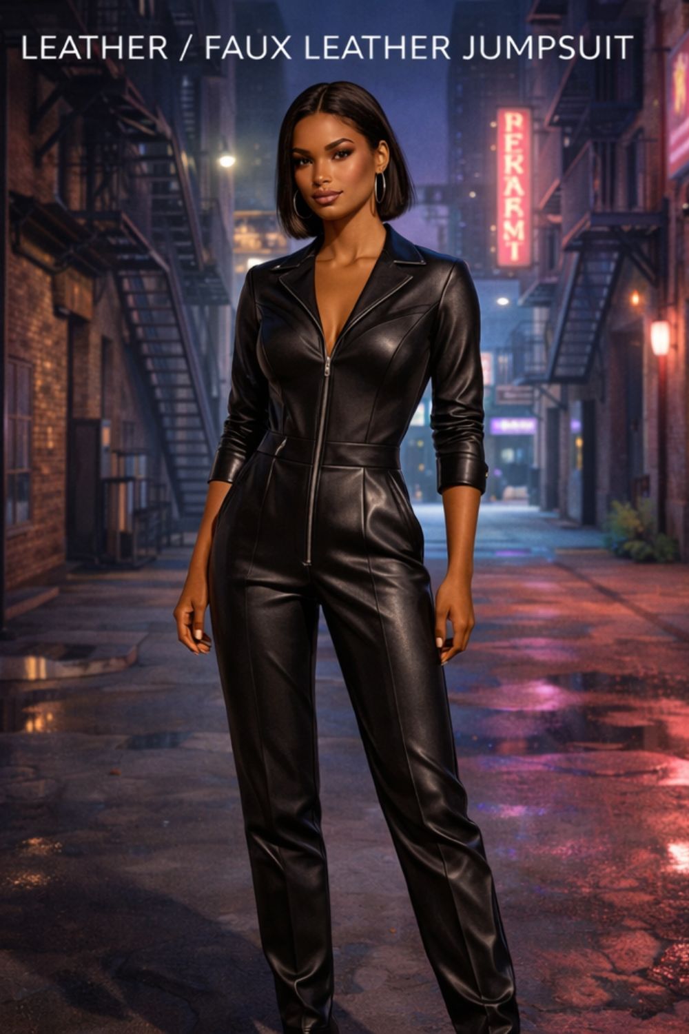 leather jumpsuit example