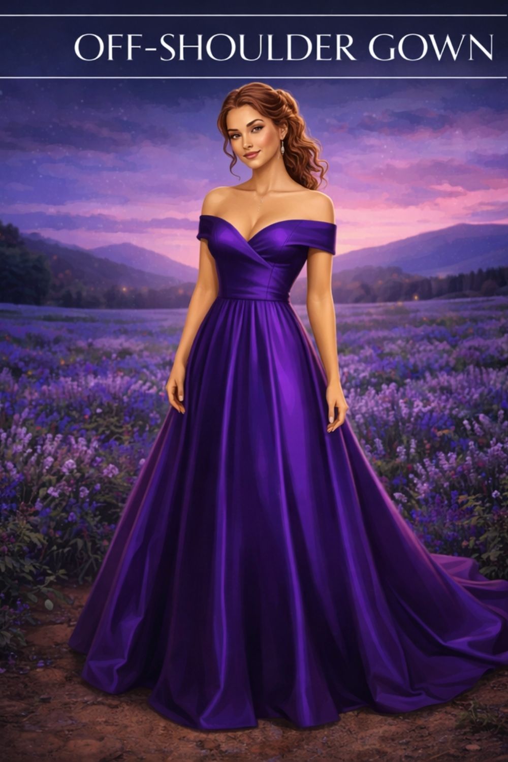 Off-Shoulder Gown Example