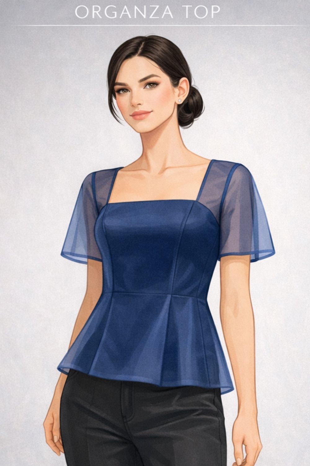 organza top example