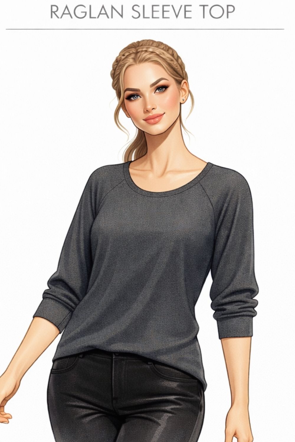 raglan sleeve top example