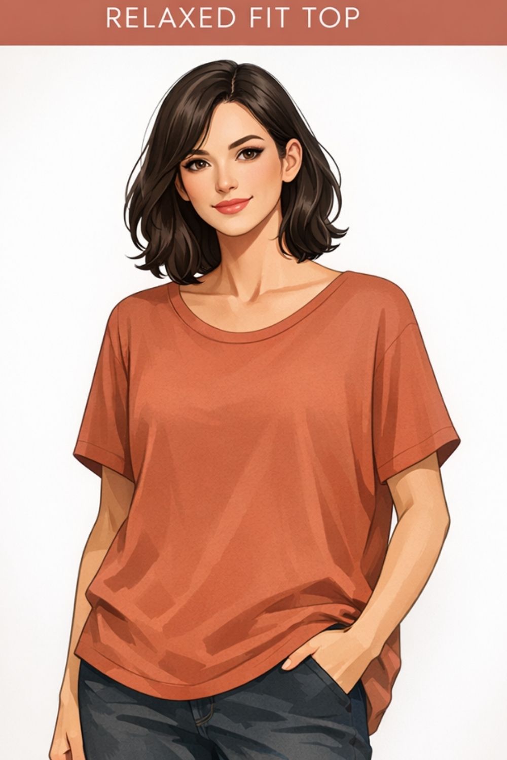 relaxed fit top example