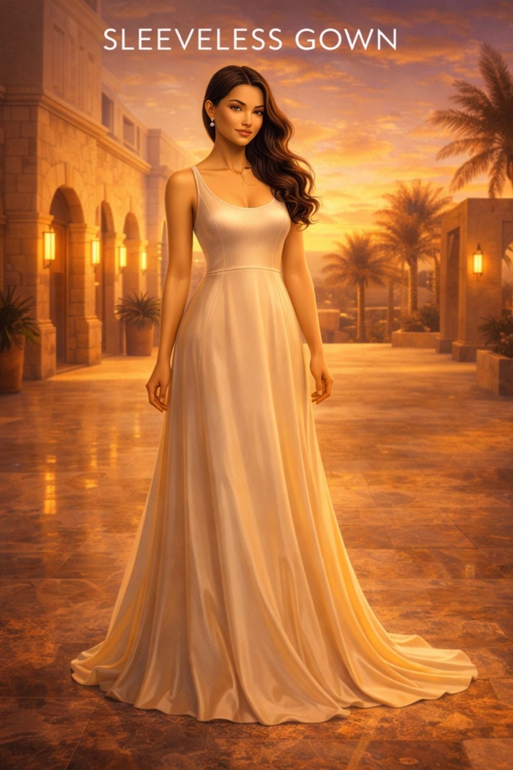 Sleeveless Gown Example