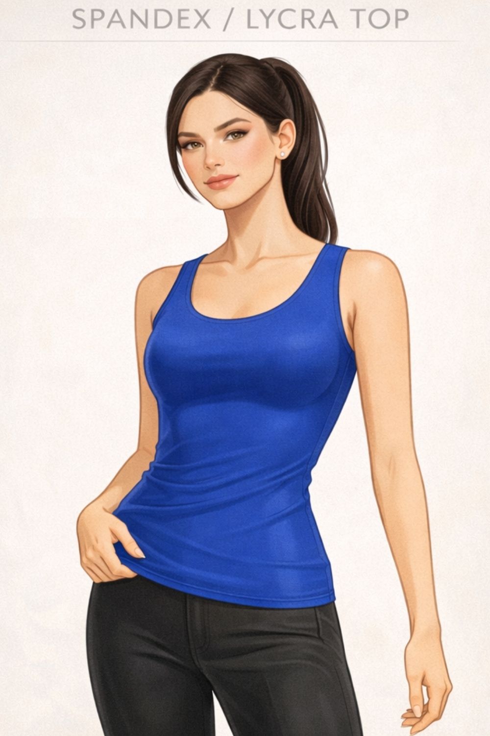 spandex or lycra top example