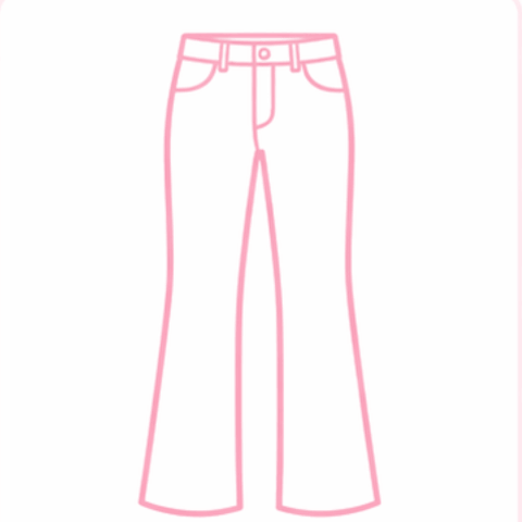 Jeans and bottoms icon
