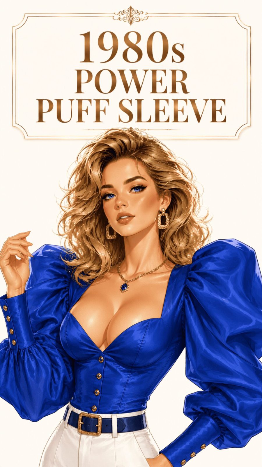 1980s Power Puff Sleeve