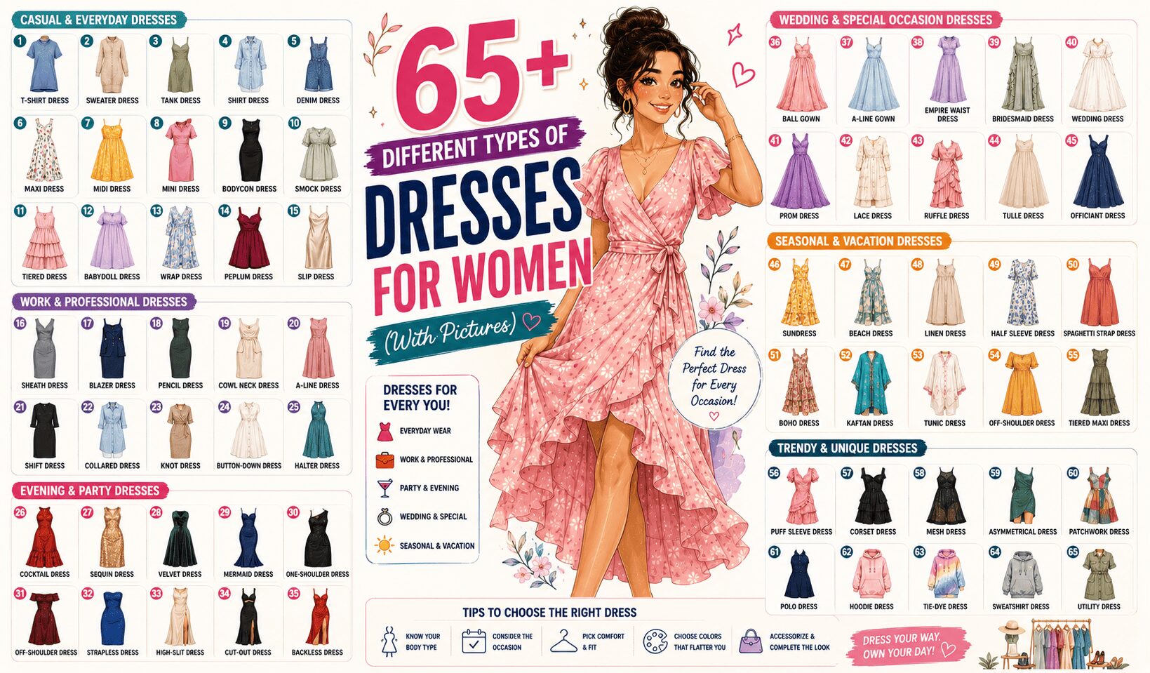 Different Types of dresses for Women fashion With Pictures