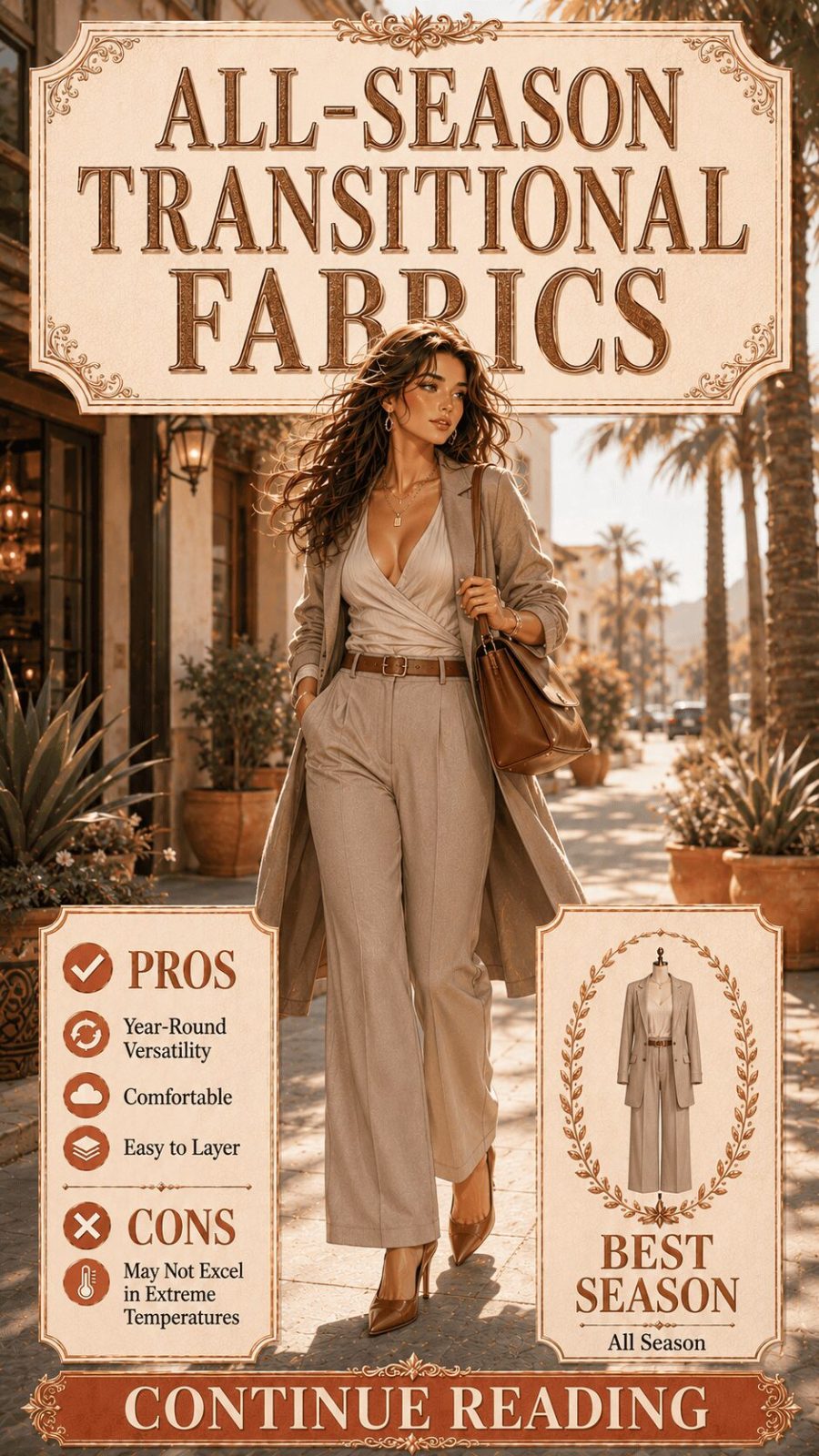All Season Transitional Fabric for Women's Clothing