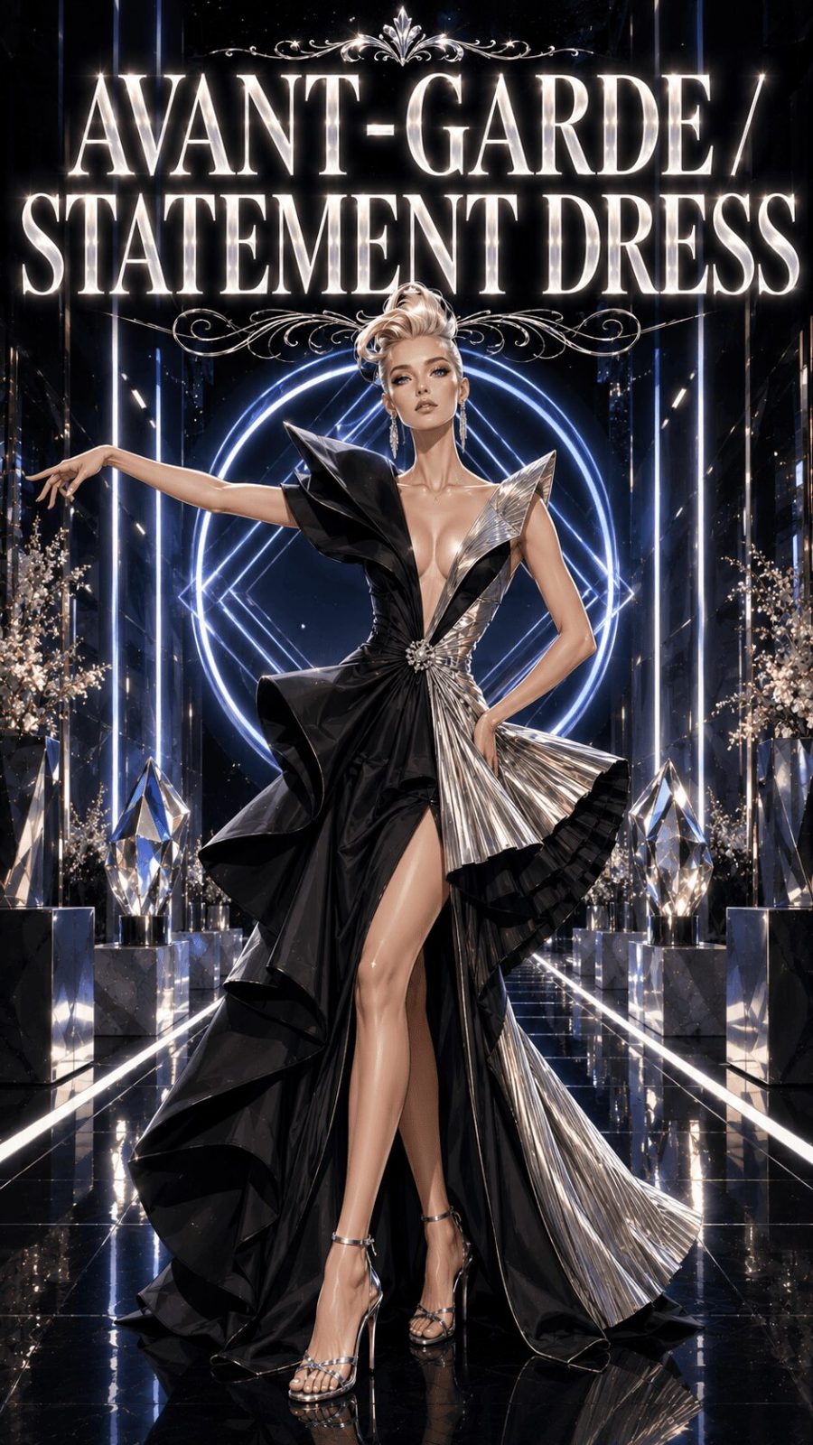 Avant-Garde Statement Dress Example