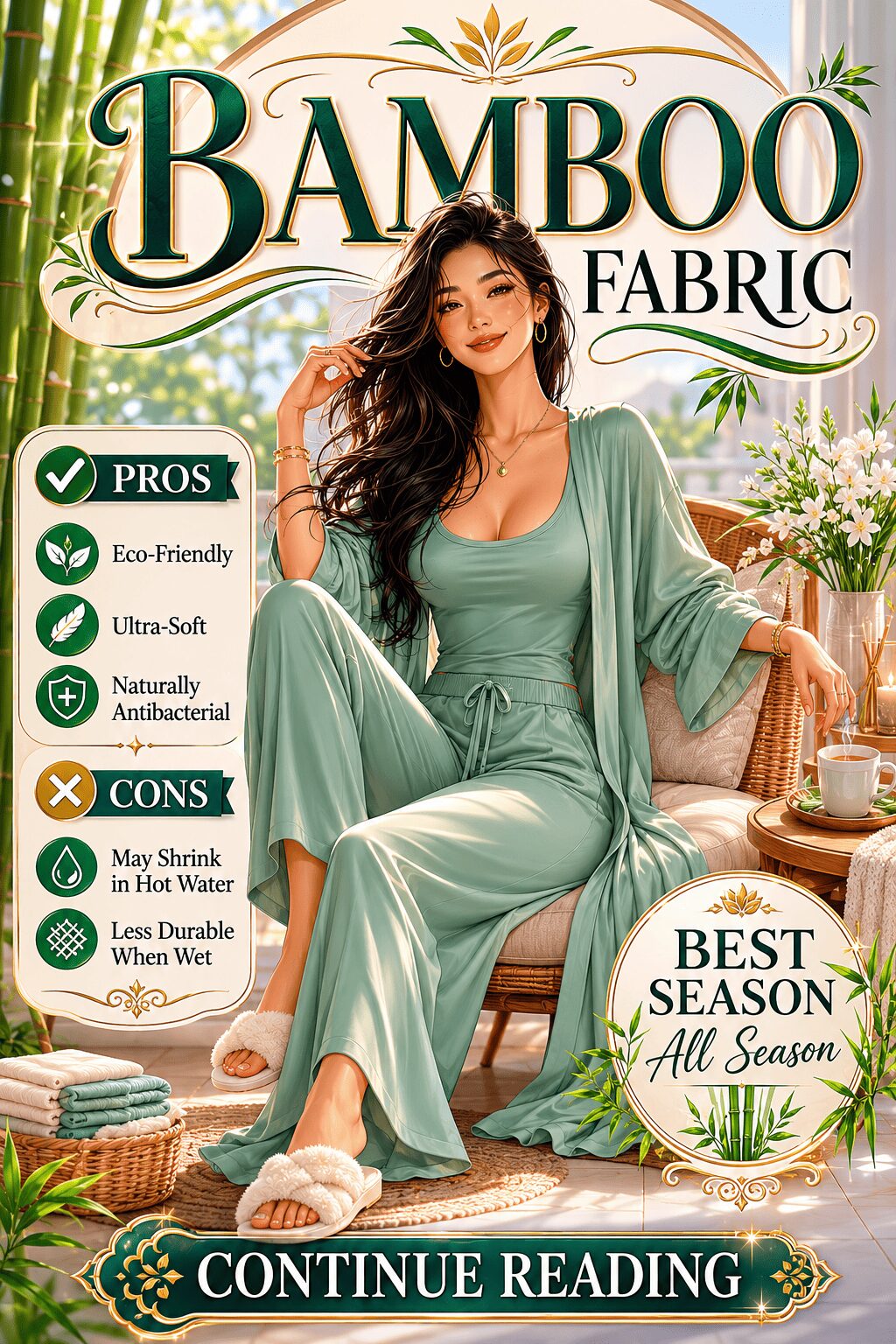 Bamboo Fabric for Women's Clothing