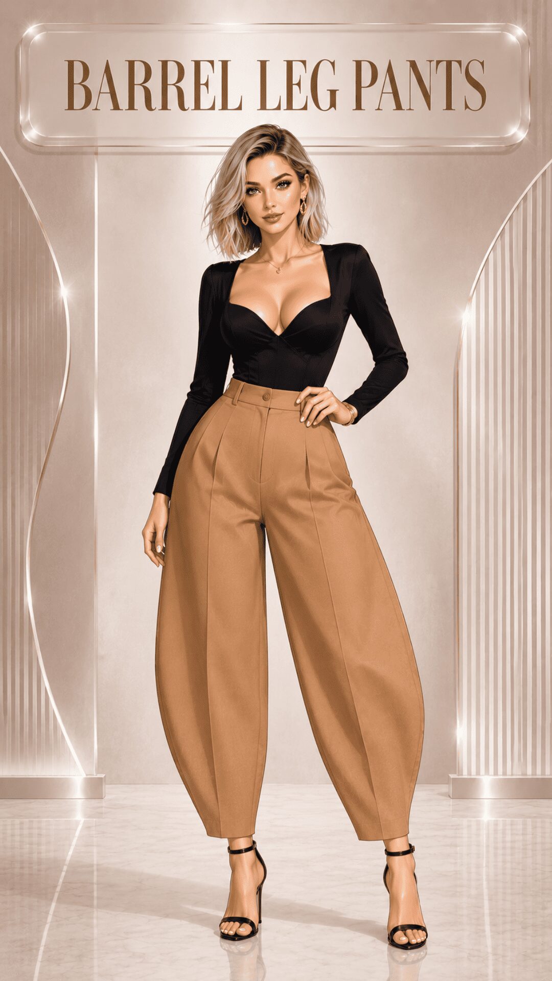 Barrel Leg Pants Example