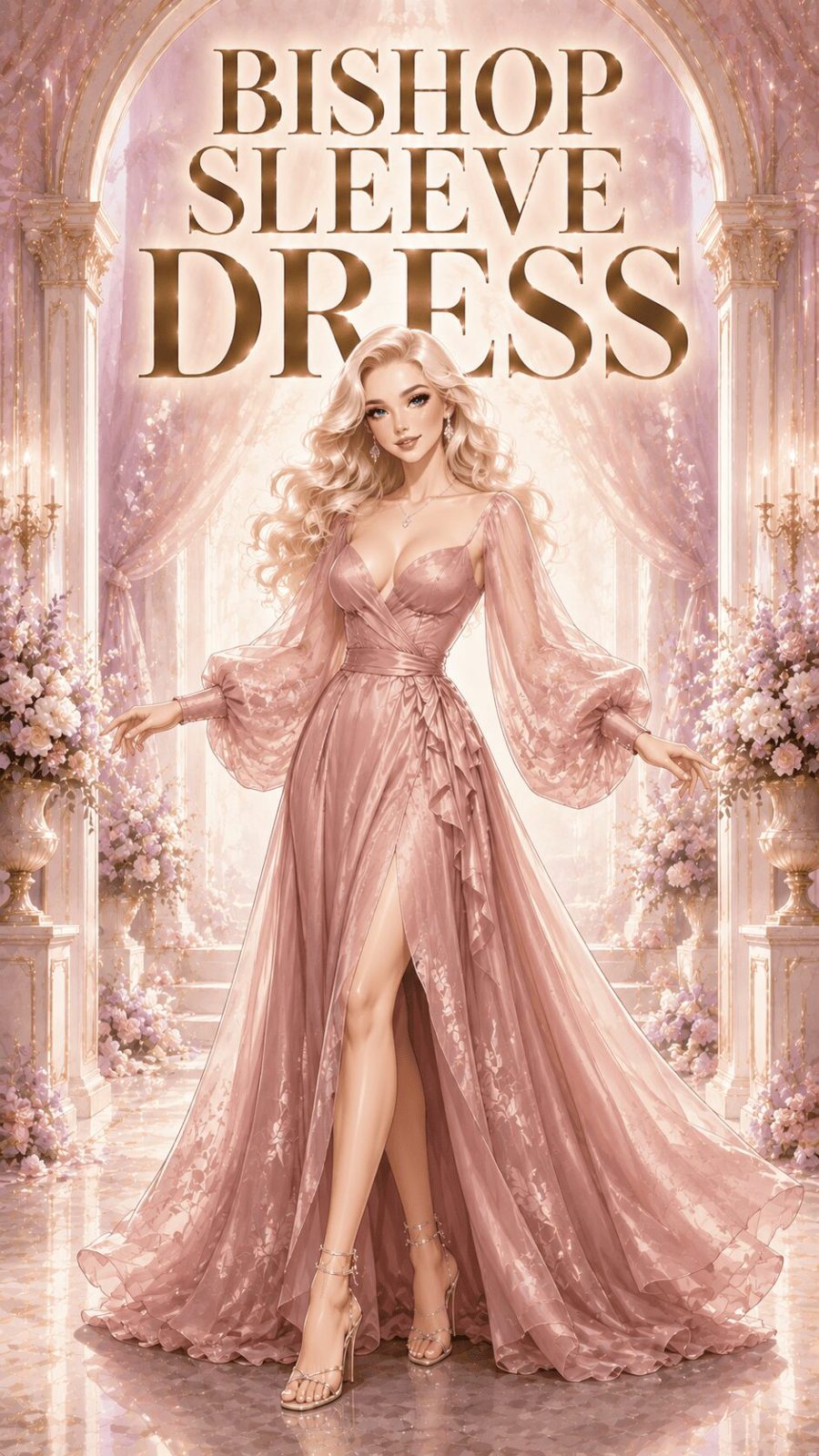 Bishop Sleeve Dress Example
