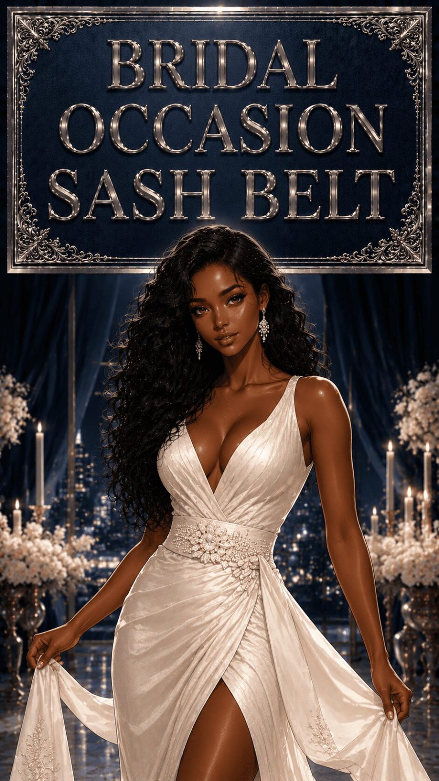 Bridal Occasion Sash Belt Example