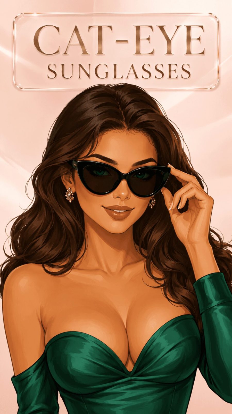 Cat-eye sunglasses for women
