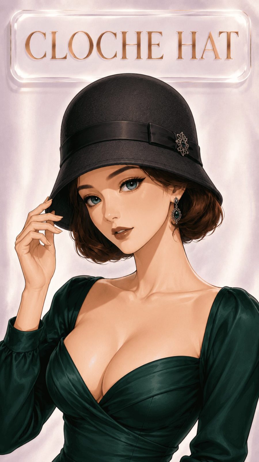 Cloche hat for women