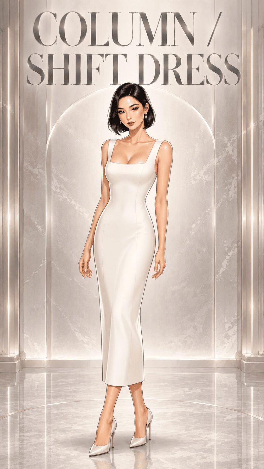 Column Shift Dress Example