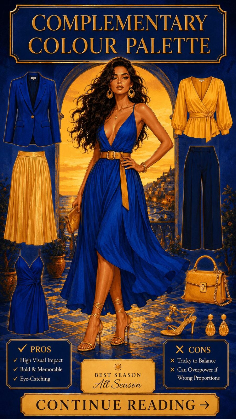Complementary Color Palette Women's Clothing