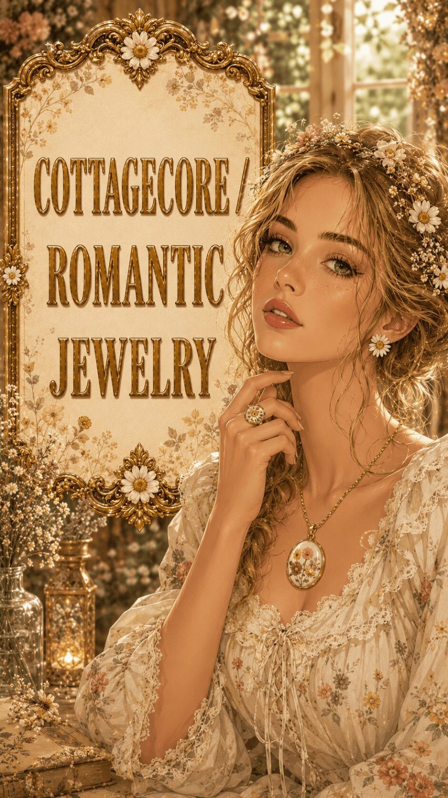 Cottagecore Romantic Jewelry Example