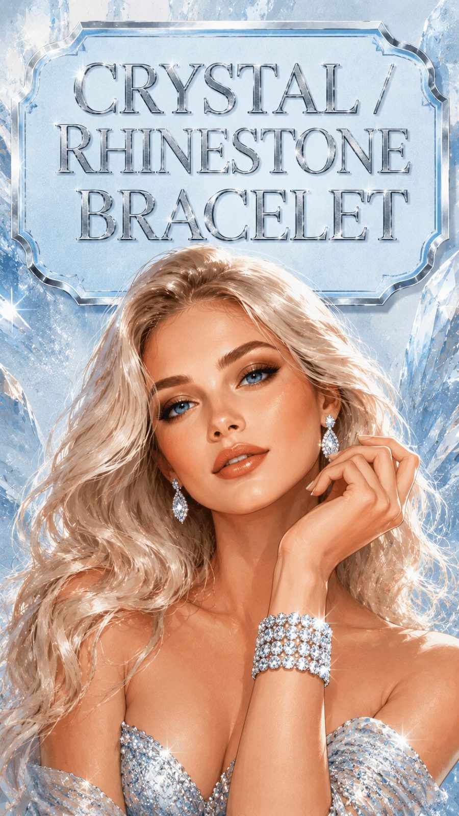 Crystal Rhinestone Bracelet Example