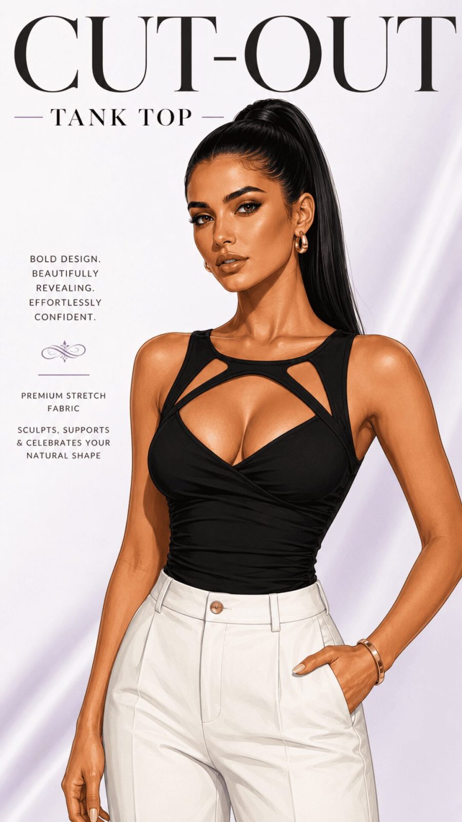 Cut-Out Tank Top