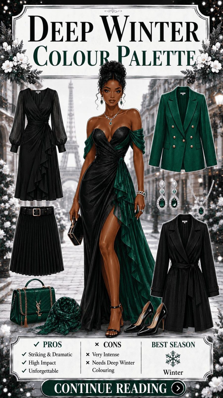 True Winter Color Palette Women's Clothing