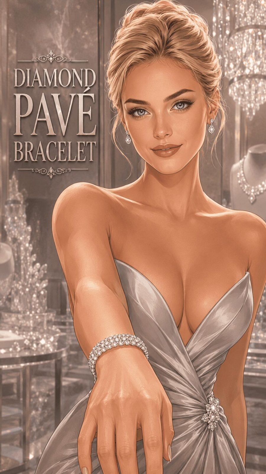 diamond pave bracelet example