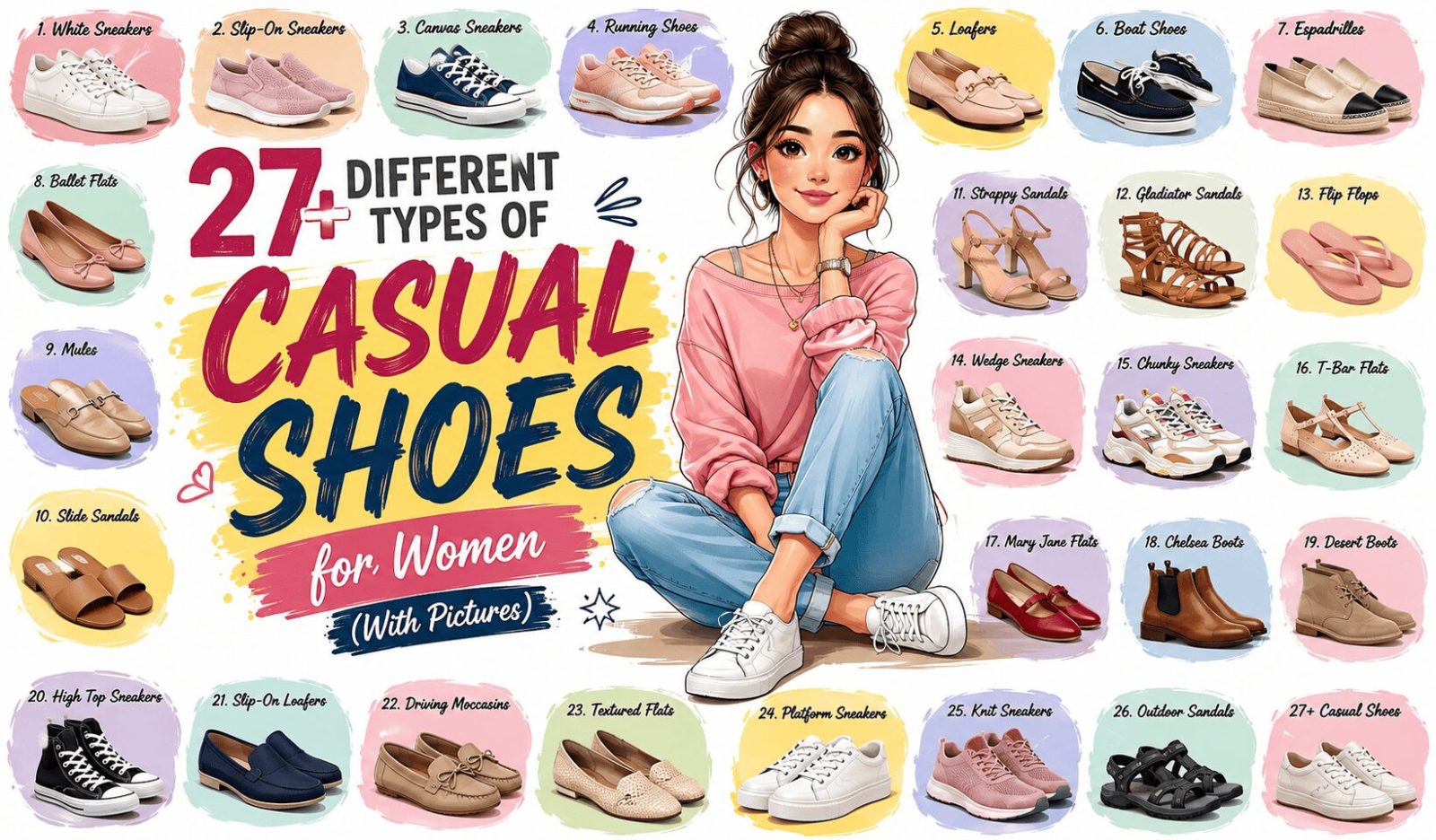 27+ Different Types of Casual Shoes for Women (With Pictures)