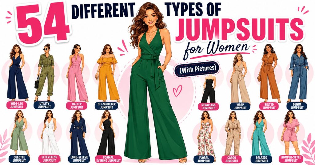 different types of jumpsuits for women with pictures