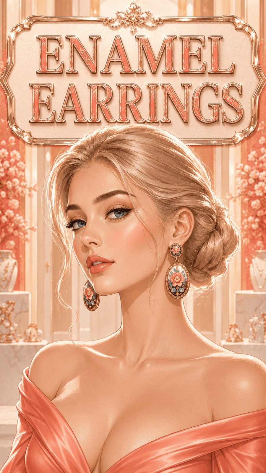 Enamel Earring Example