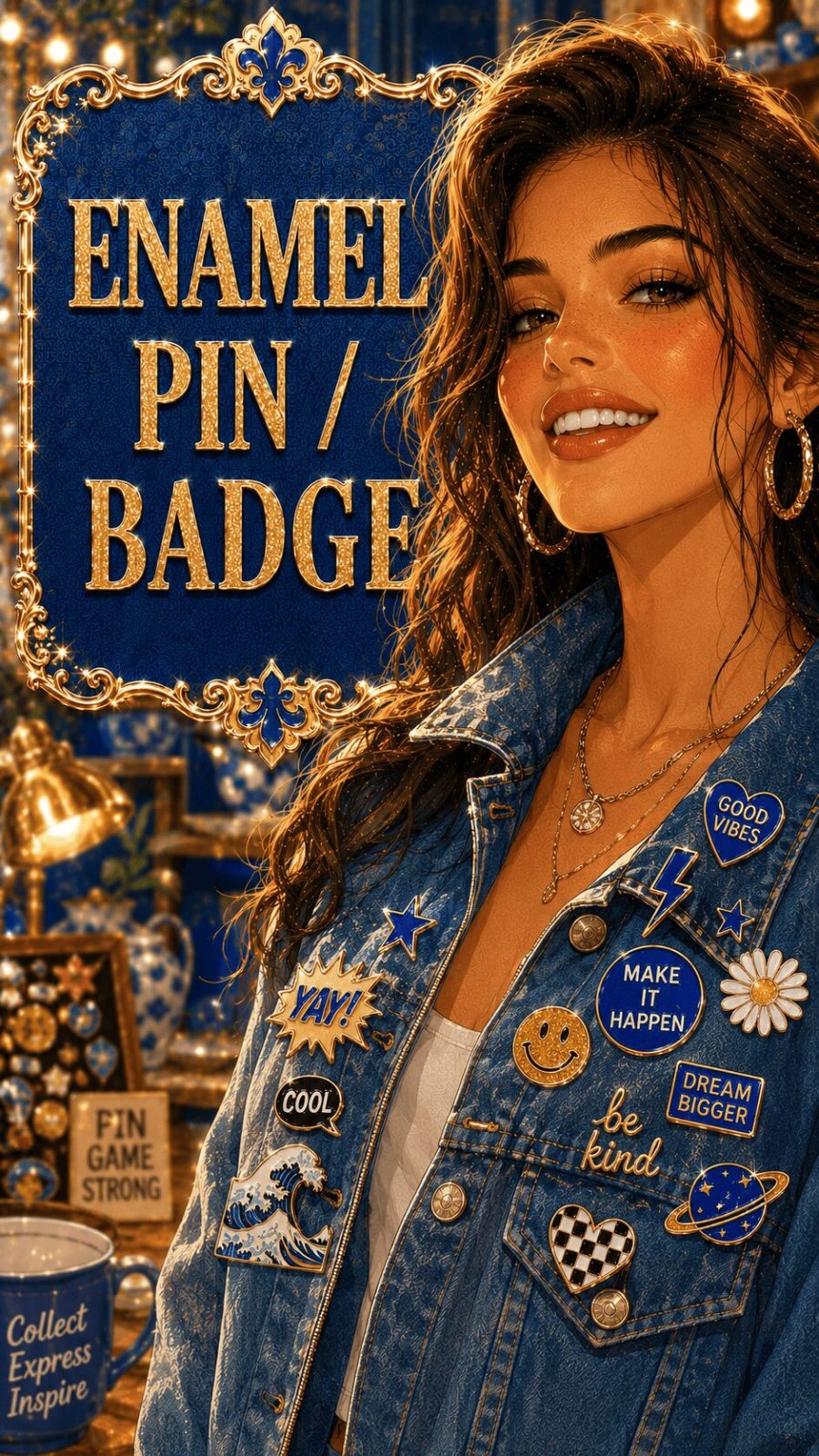 Enamel Pin Badge Example