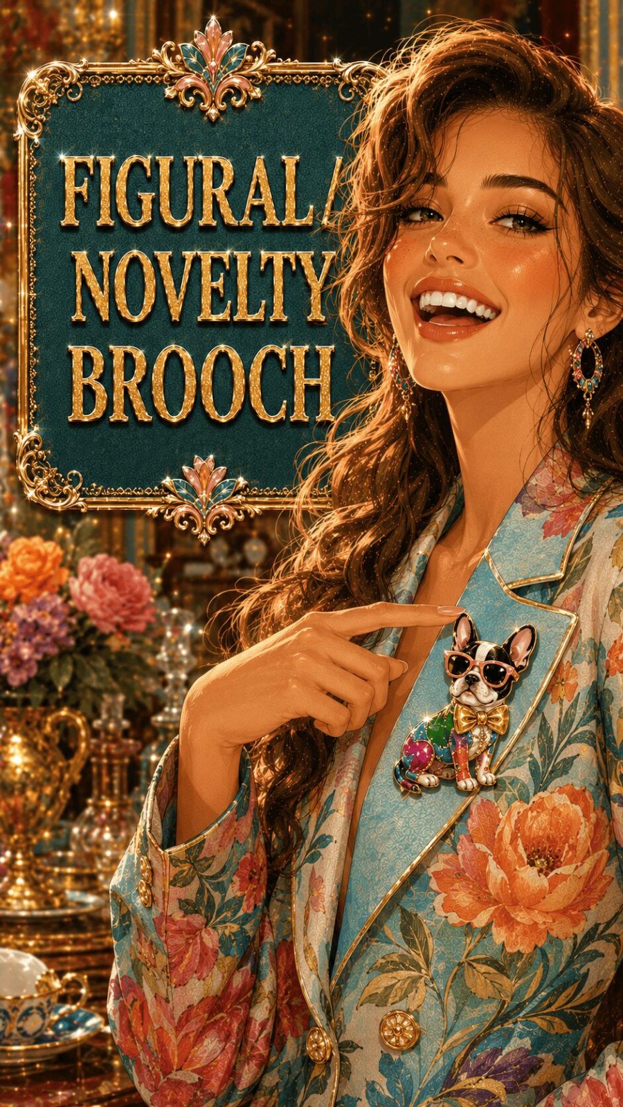 Figural Novelty Brooch Example