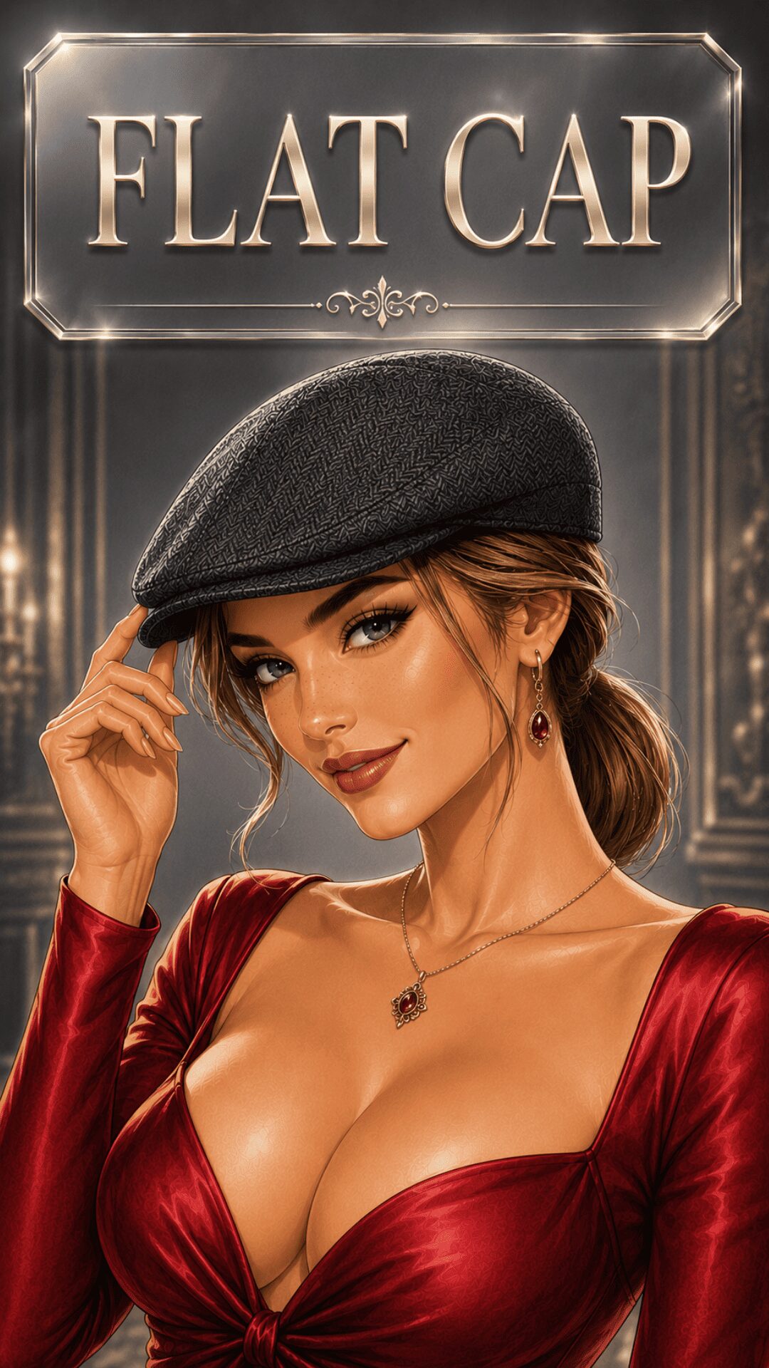 Flat cap for women