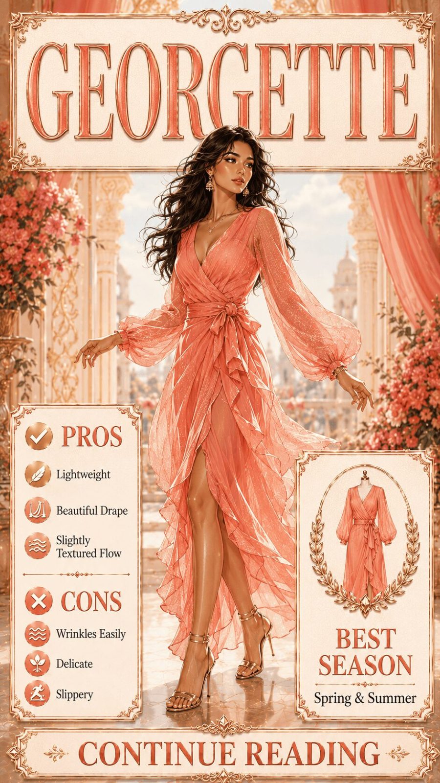 Georgette Fabric for Women's Clothing