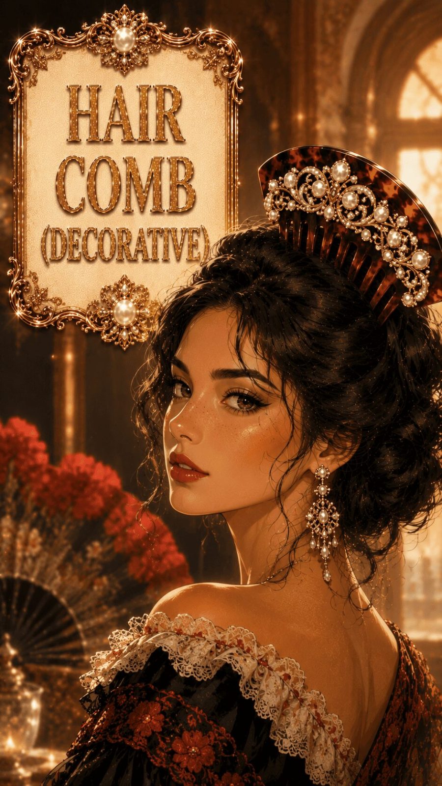Decorative Hair Comb Example