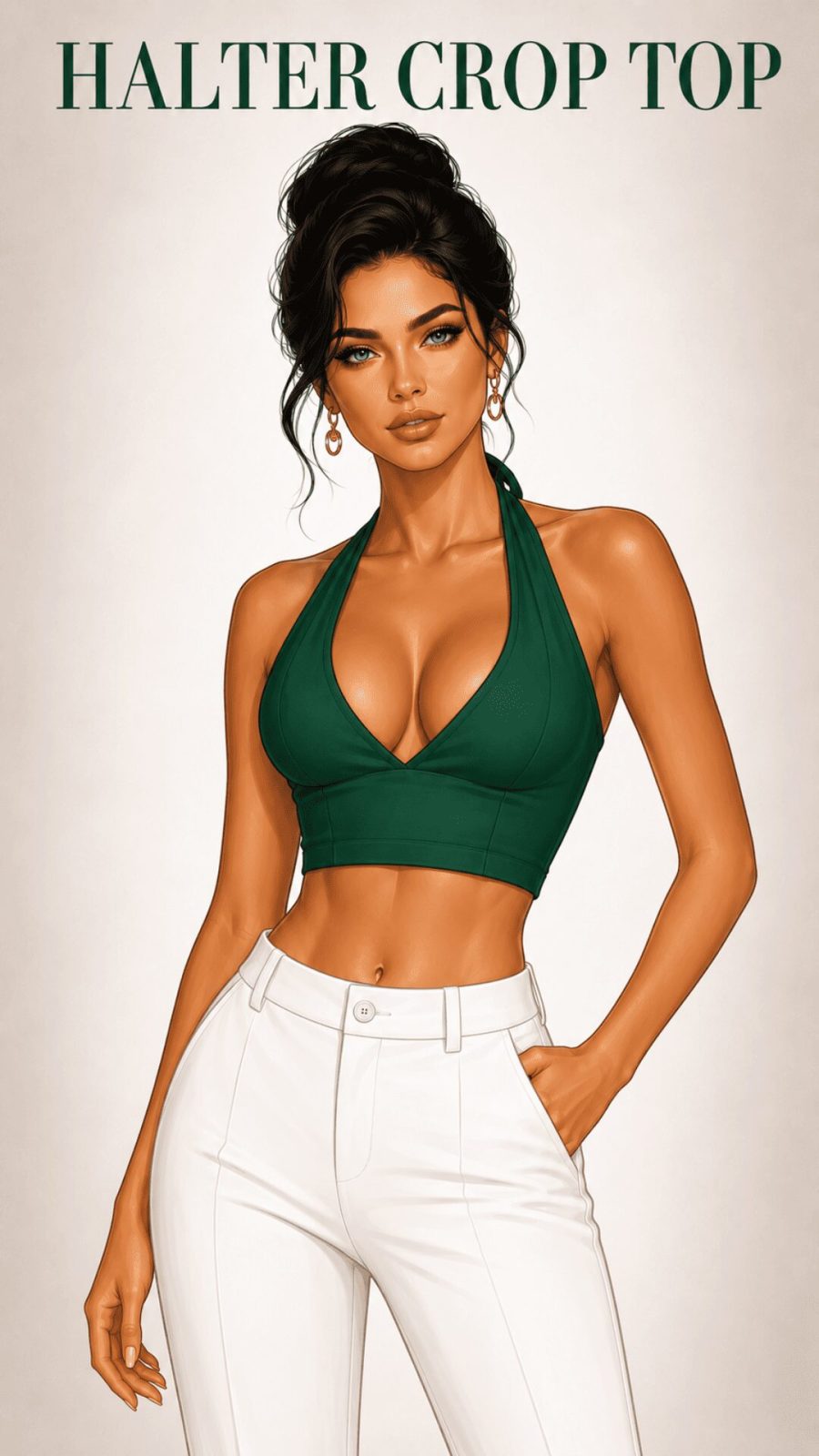 Halter Crop Top Example