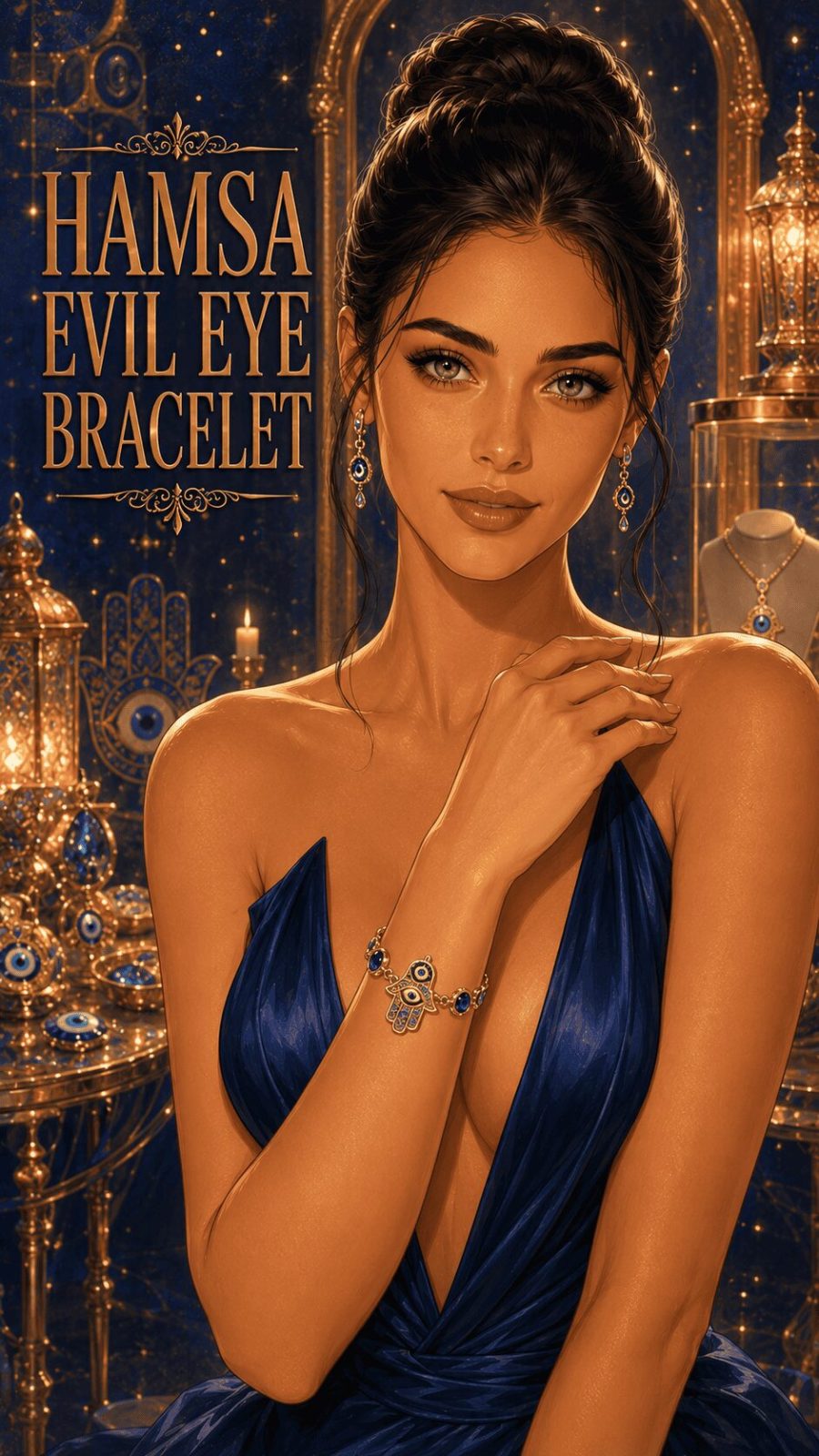 hamsa evil eye bracelet example
